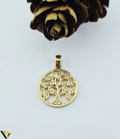 Pandantive din aur - Pandantiv Aur 14k, Zirconiu 1.71g