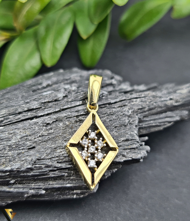 Pandantiv Aur 14k , Zirconiu