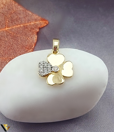 Pandantive din aur - Pandantiv Aur 14k, Zirconiu