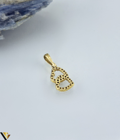 Pandantiv Aur 14K,  Zirconiu [1]