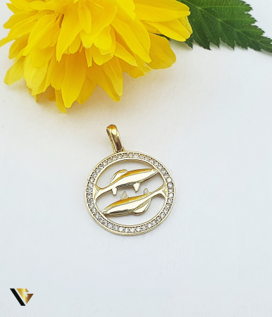 Bijuterii din aur - Pandantiv Aur 14K, Zodia Pesti