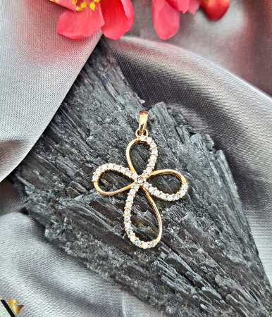 Pandantive din aur - Pandantiv Aur 18k,Zirconiu