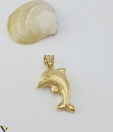 Pandantiv Aur 18k, Delfin
