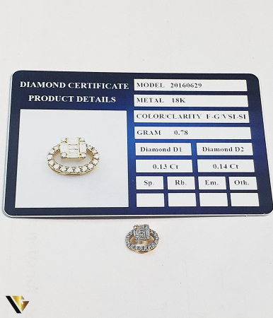 Pandantiv Aur 18k, Diamante 0.27 ct [2]