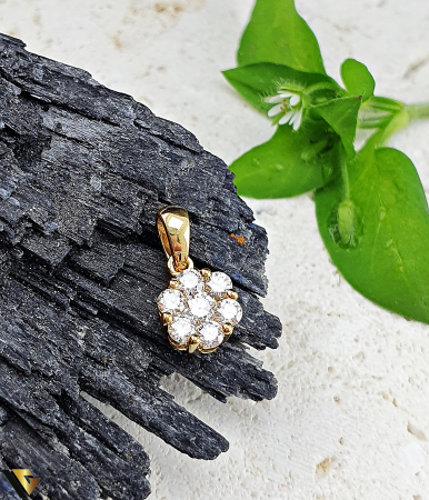 Pandantive cu diamante - Pandantiv Aur 18K, Diamante 0.35 ct in total