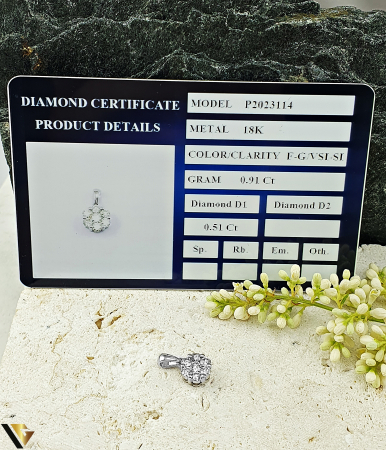 Pandantiv Aur 18K, Diamante 0.51 ct in total [1]