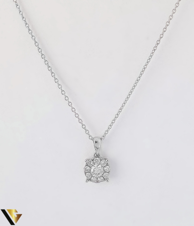 Bijuterii din aur - Pandantiv Aur 18K, Diamante 0.48 ct