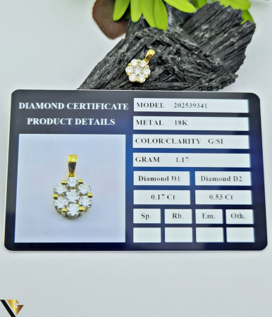 Pandantiv Aur 18k, Diamante 0.70 ct [2]