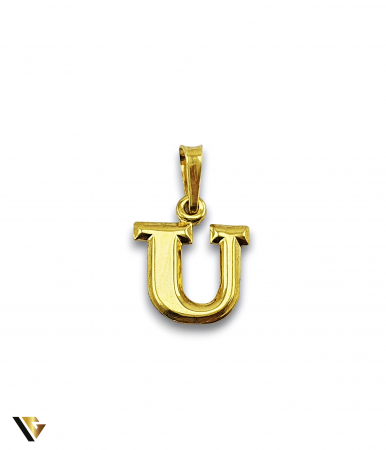 Bijuterii din aur - Pandantiv Aur 18k, Litera U, 0.91 grame (IS)