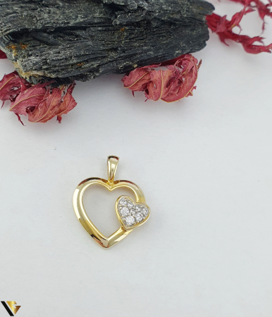 Pandantive din aur - Pandantiv Aur 8K, Inima