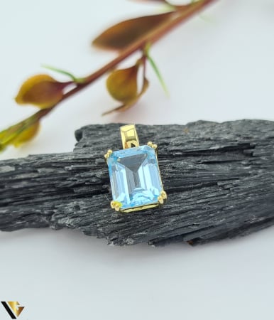 Pandantive din aur - Pandantiv Aur 8k, Topaz