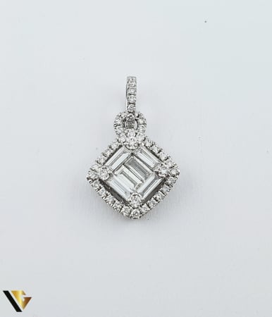 Pandantiv Aur Alb 18K, Diamante 0.50 ct in total [3]
