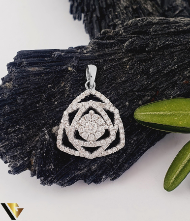 Lant cu Pandantiv Aur 18k, Diamante 0.71 ct [2]