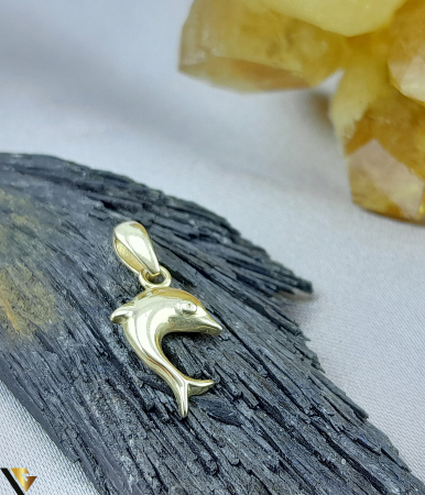 Pandantiv Aur 14k, Delfin