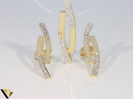 Set Aur 14k, Diamante 0.10 ct [2]