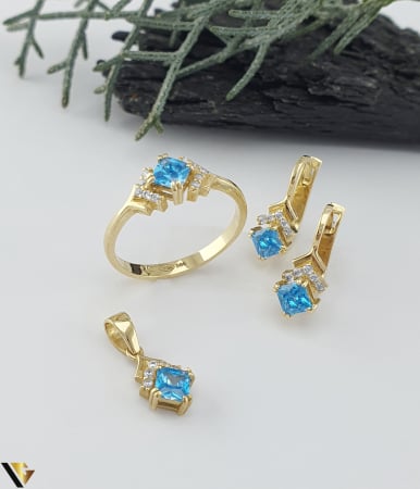 Seturi din aur - Set Aur 585, Cercei Pandantiv si Inel