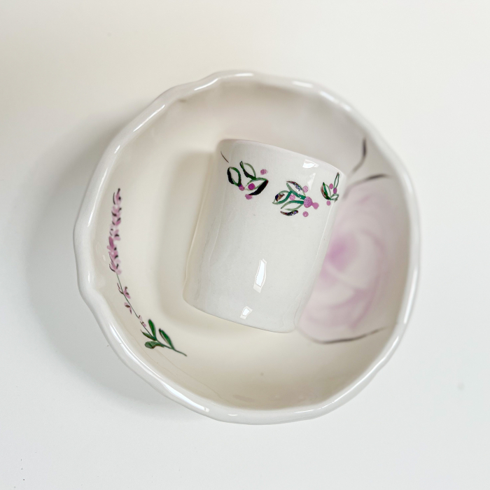 Bol și Cană Lavanda 15/7 cm [1]