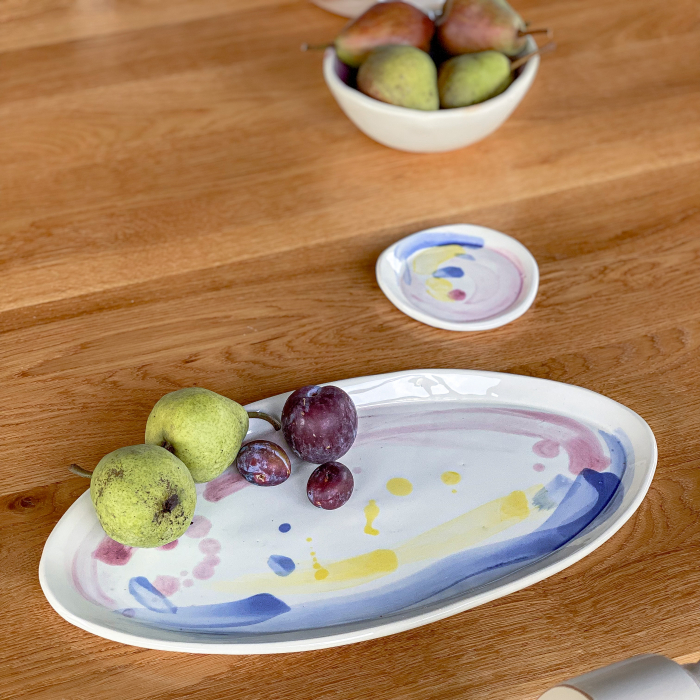 Platou oval Pink and Blue 36/11 [4]