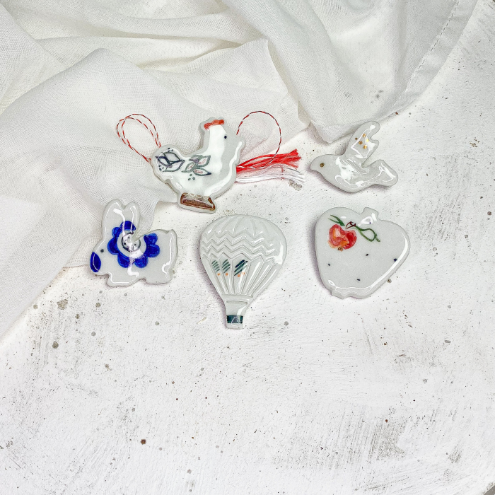 Set 5 broșe  - ceramică #3 [3]