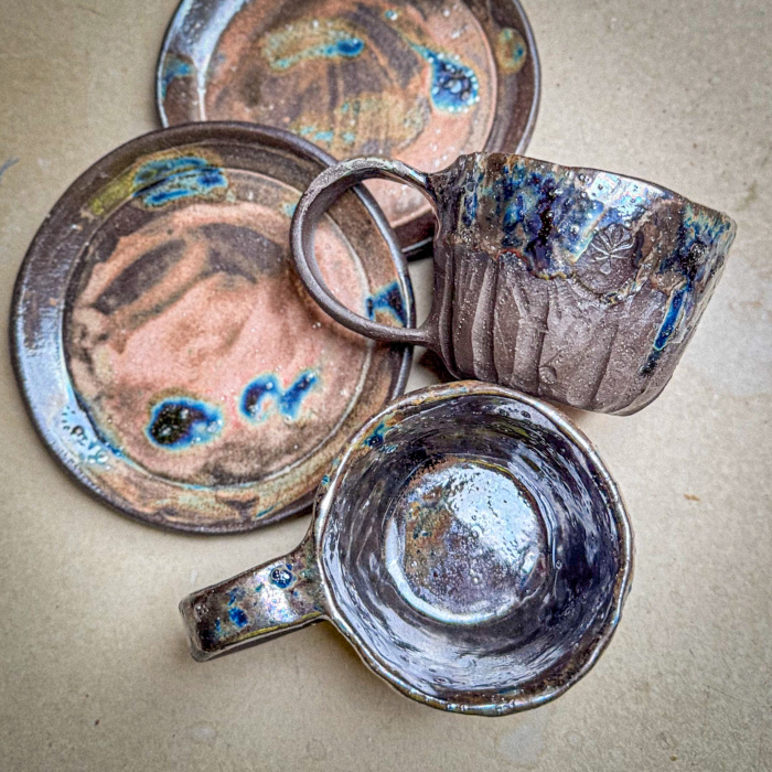 Set 2 Căni, 2 farfurii // bule [2]