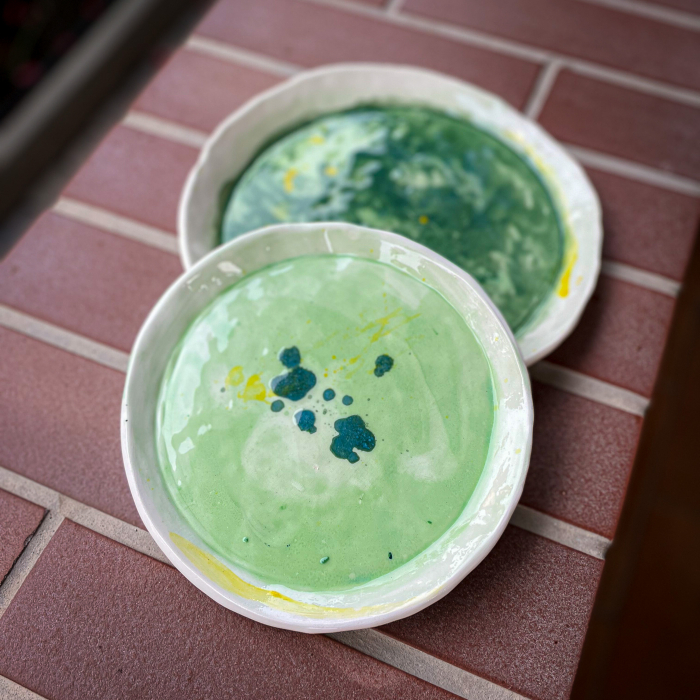 Set 2 vase Green Lime 19/22 cm (2) [1]