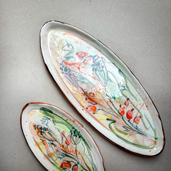 Set platouri ovale Flori 37/14 cm [2]