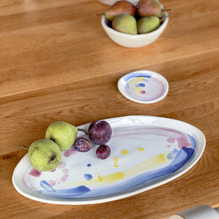 Platou oval Pink and Blue 36/11 [3]