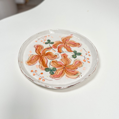 Flori de câmp - Farfurie Orange Flowers 26 cm 1