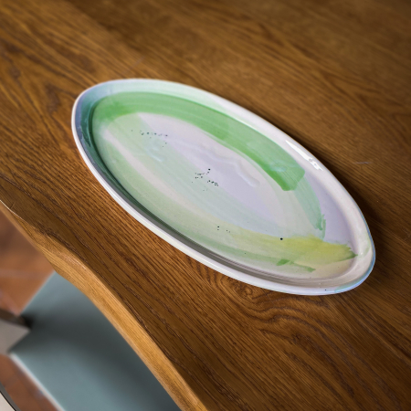 Platou oval Green Lime 36/19 cm