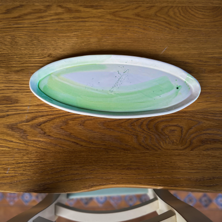 Platou oval Green Lime 37/14 cm