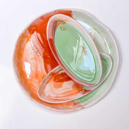 Seturi - Platouri 3, Orange / Green 31/11
