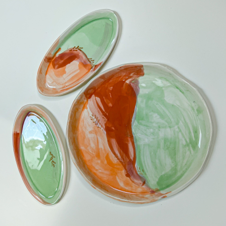Platouri 3, Orange / Green 31/11 [3]