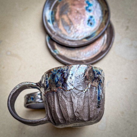 Set 2 Căni, 2 farfurii // bule [4]