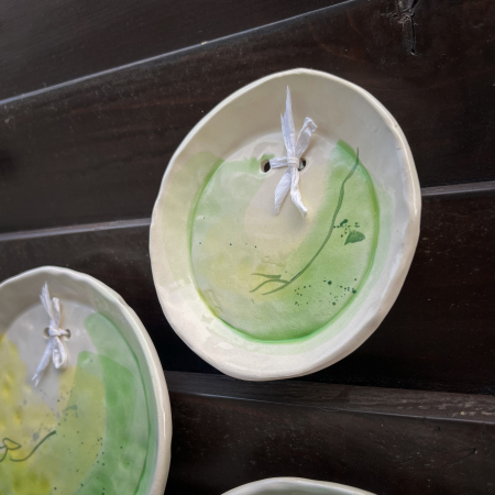 Set 3 tabluri ceramică "Green Lime" 12/16 cm [3]