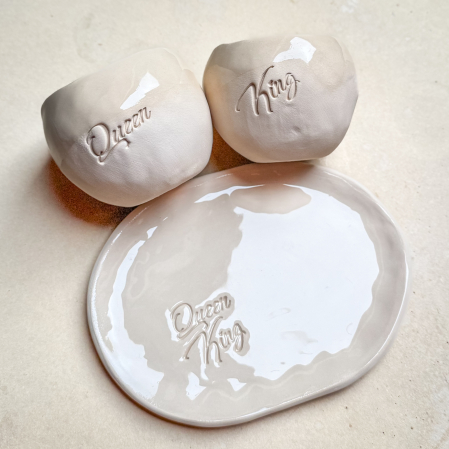 Căni - Set căni și farfurioară Qeen & King