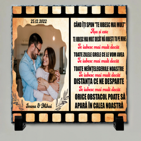 Tablouri pe Piatra - Set Cadou Personalizat pentru Cuplu