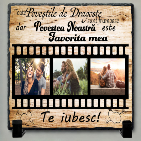 Tablouri pe Piatra - Set Cadou Personalizat pentru Cuplu