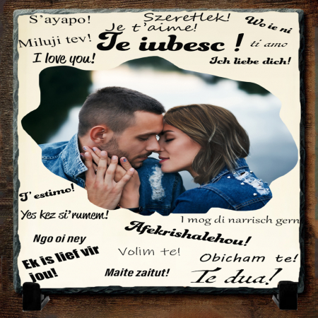 Tablouri pe Piatra - Set Cadou Personalizat pentru Cuplu