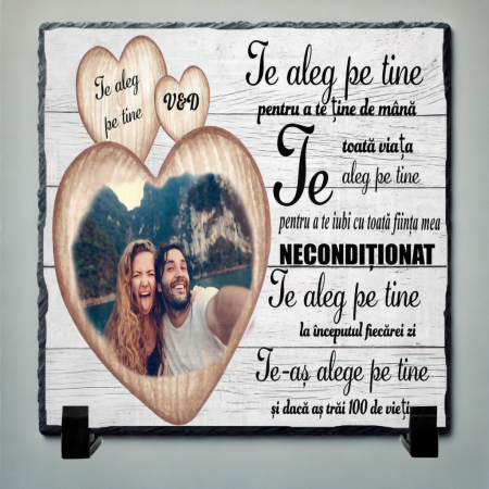 Tablouri pe Piatra - Set Cadou Personalizat pentru Cuplu