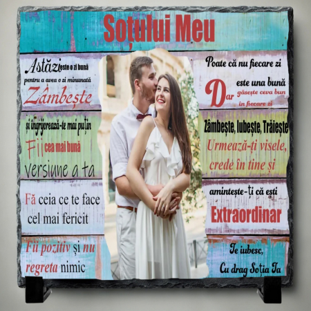 Tablouri pe Piatra - Set Cadou Personalizat pentru Soț