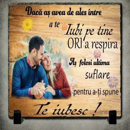 Tablouri pe Piatra - Set Cadou Personalizat pentru Cuplu
