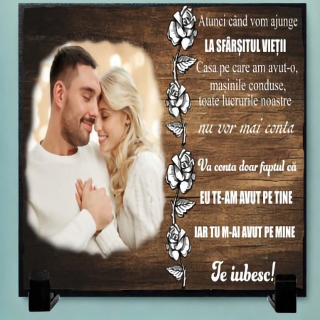 Tablouri pe Piatra - Set Cadou Personalizat pentru Cuplu