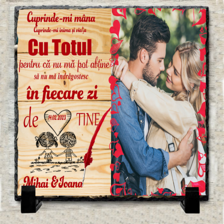 Tablouri pe Piatra - Set Cadou Personalizat pentru Cuplu