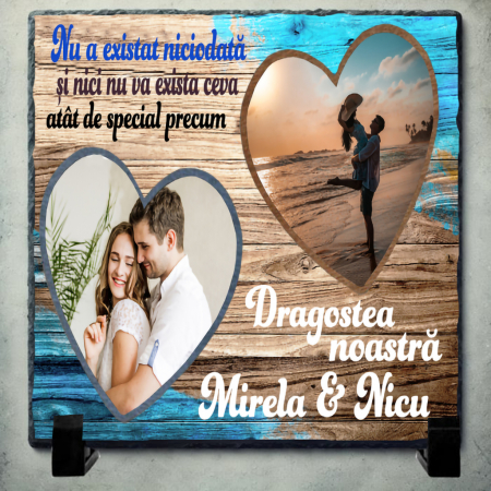 Tablouri pe Piatra - Set Cadou Personalizat pentru Cuplu