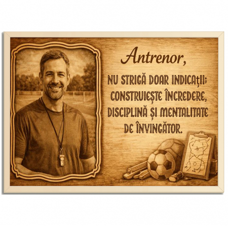 Tablou Lemn Cadou Antrenor