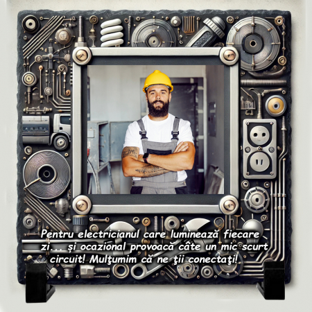 Tablouri pe Piatra - Set Cadou Personalizat pentru Electrician