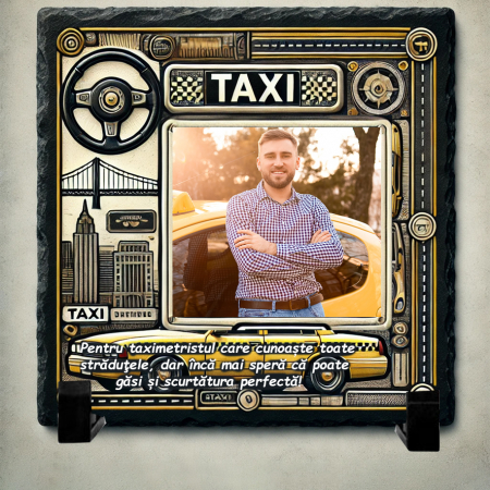 Tablouri pe Piatra - Set Cadou Personalizat pentru Taximetrist