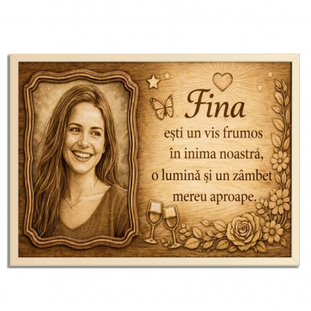 Tablouri - Tablou Lemn Cadou Fina