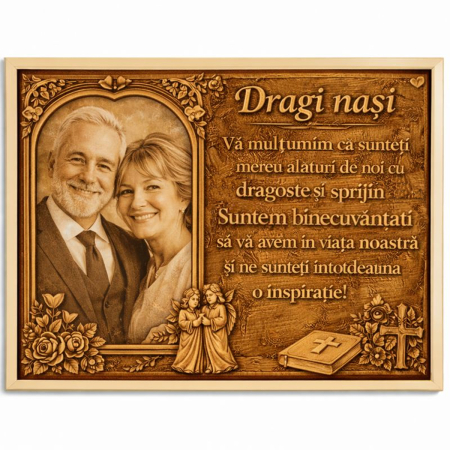 Tablouri - Tablou Lemn Cadou Nasi