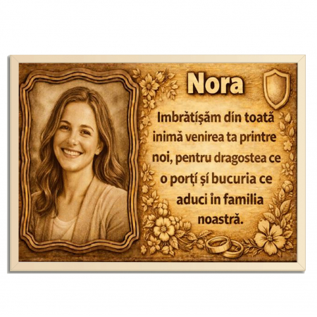 Cadouri Dupa Destinatar - Tablou Lemn Cadou Nora